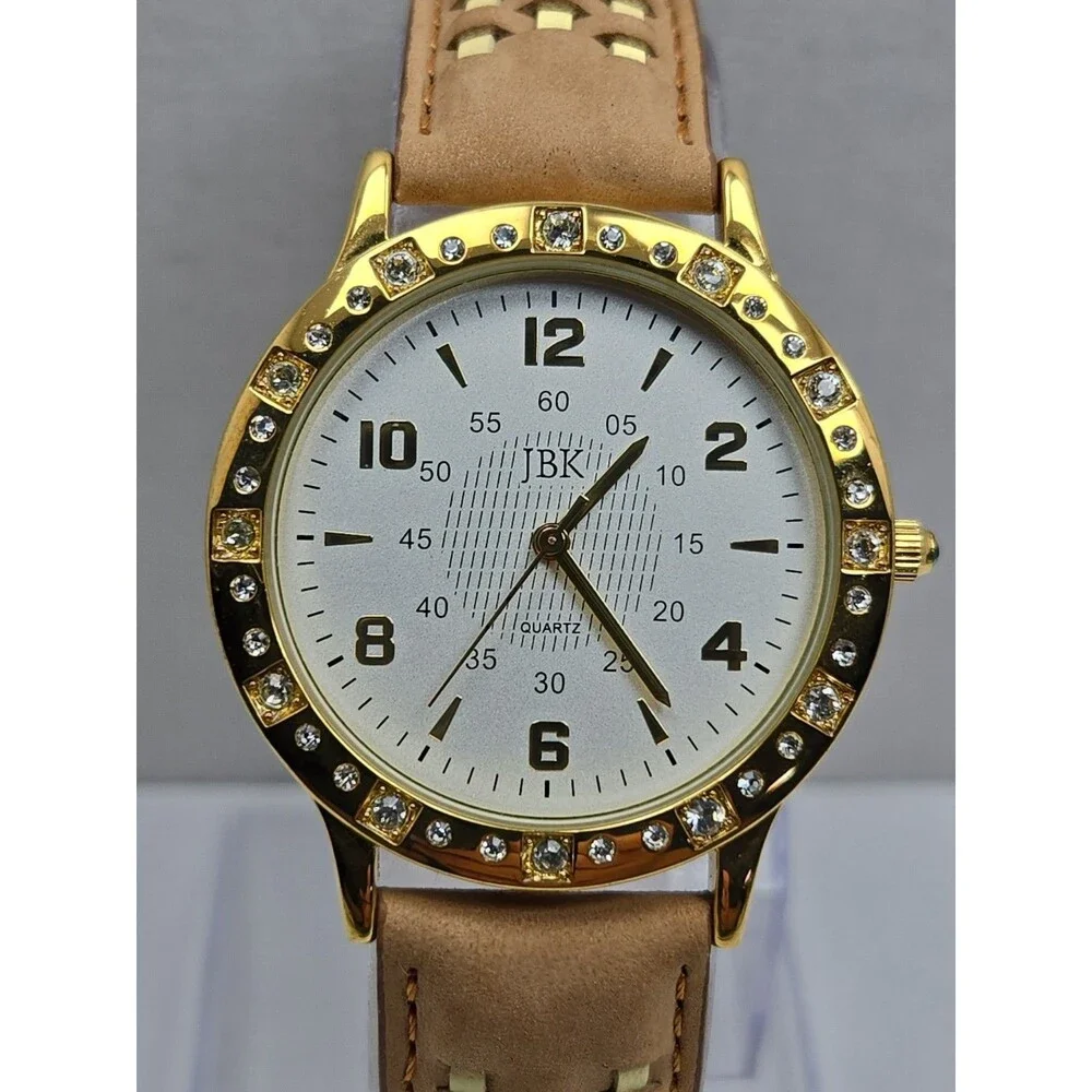 JBK Camrose Kross Jacqueline Kennedy Seiko Quartz Gold Crystal Watch New Battery